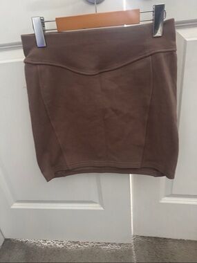 lululemon athletica Brown Knit Mini Skirt